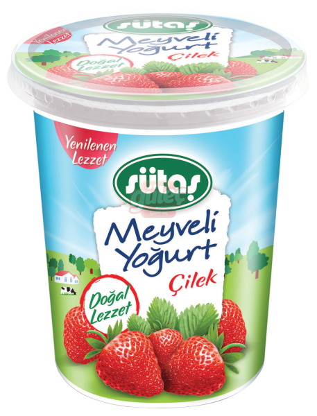 Sütaş Çilekli Yoğurt 500 G