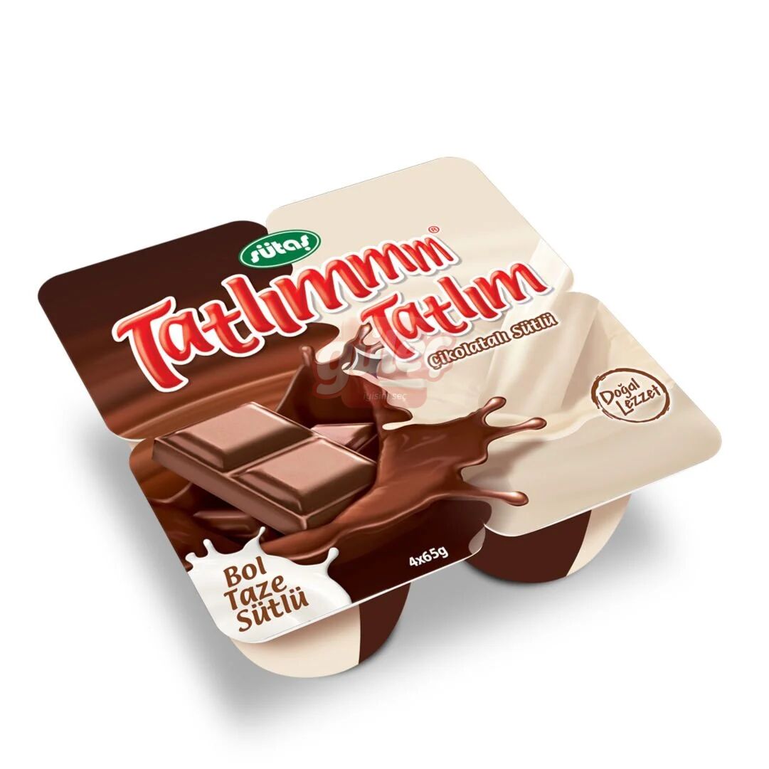 Sütaş Tatlım Çikolatalı Sütlü 4 x 65 G