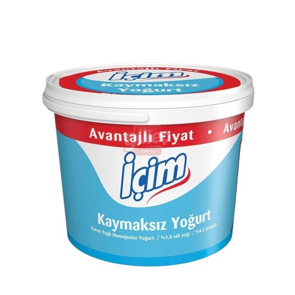 İçim Yarım Yağlı Doğal Yoğurt 2 Kg