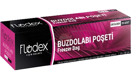 Flodex Kilitli Buzdolabı Poşedi 19x25 cm