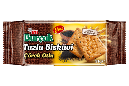 Eti Burçak Tuzlu Çörekotlu Bisküvi 91 G