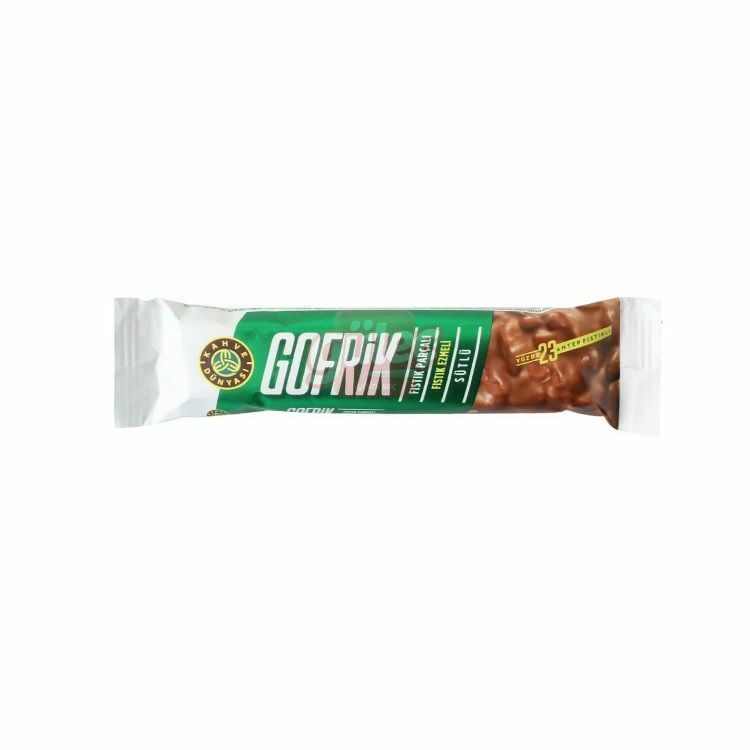 Kahve Dünyası Antep Fıstıklı Sütlü Çikolatalı Gofrik 33 G