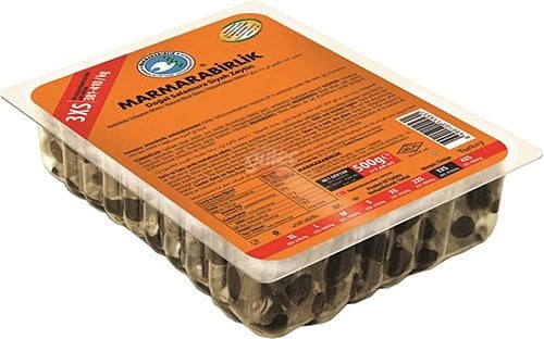Marmara Birlik Doğal Salamura Siyah Zeytin (3XS) 500 G