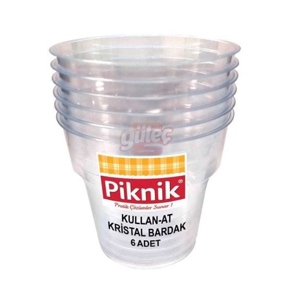 Piknik Sert Kristal Bardak 6'lı