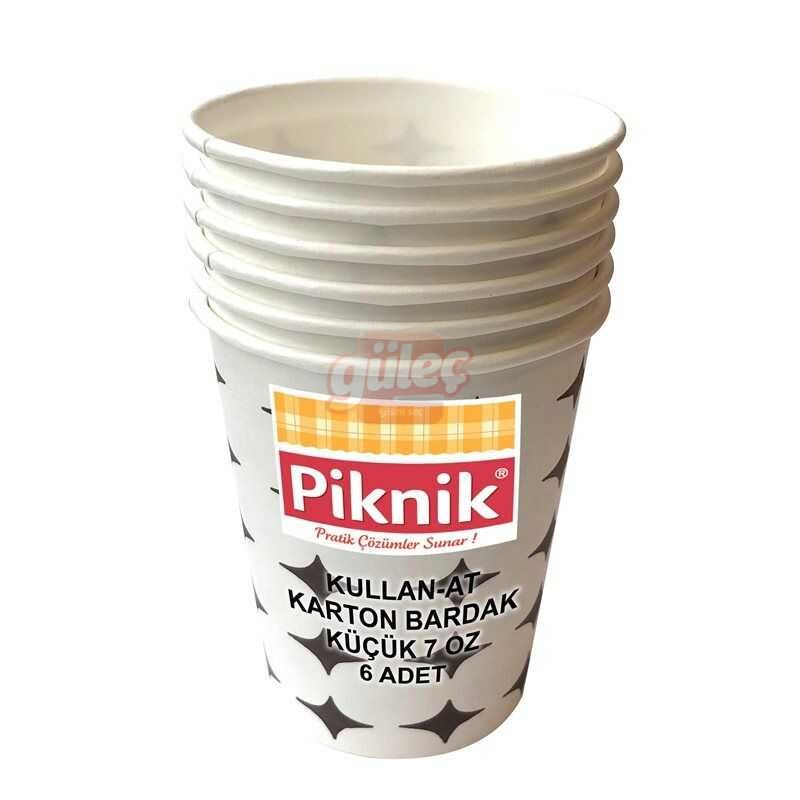 Piknik Kalın Karton Bardak 6'lı