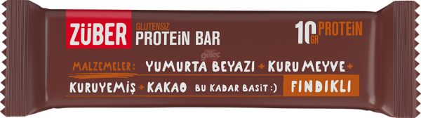 Züber Glutensiz Protein Barı Fındıklı 35 G