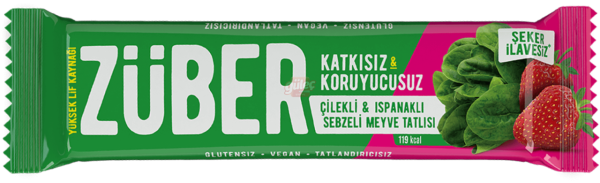 Züber Çilekli Ispanaklı Sebzeli Meyve Tatlısı 35 G