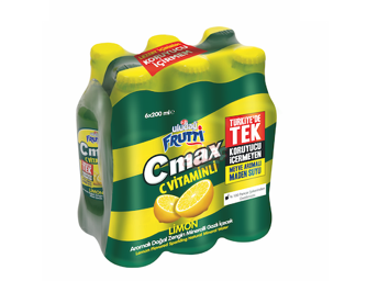 Uludağ Frutti C Max Limon Aromalı Soda 6X200 Ml