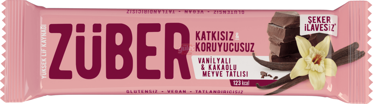 Züber Vanilyalı Kakaolu Meyve Tatlısı 40 G