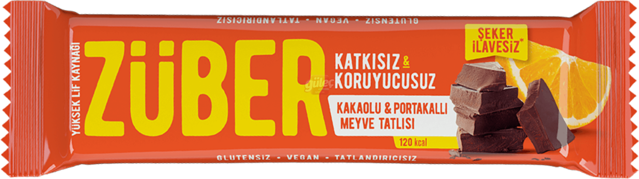 Züber Kakaolu Portakallı Meyve Tatlısı 40 G
