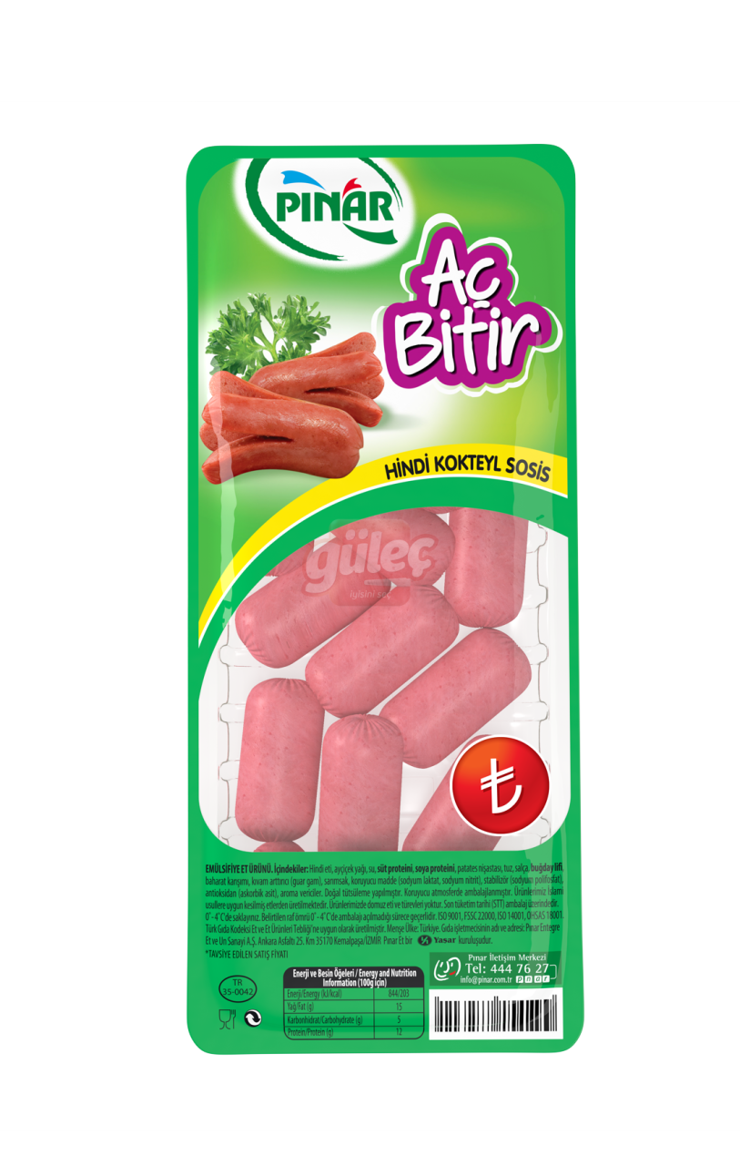 Pınar Aç Bitir Sosis 170 G