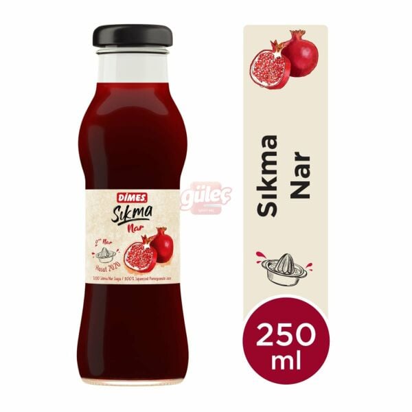 Dimes Moments Nar Suyu Cam Şişe 250 Ml