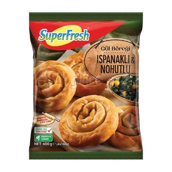 Superfresh Ispanaklı ve Nohutlu Gül Böreği 400 G