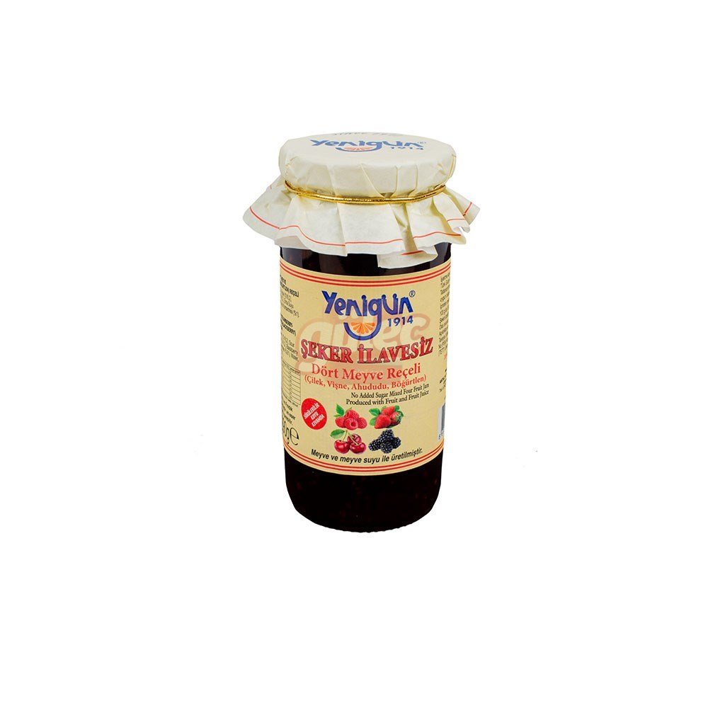 Yenigün Şeker İlavesiz 4 Meyve Reçeli 290 G