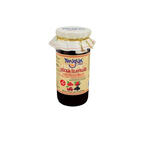 Yenigün Şeker İlavesiz 4 Meyve Reçeli 290 G
