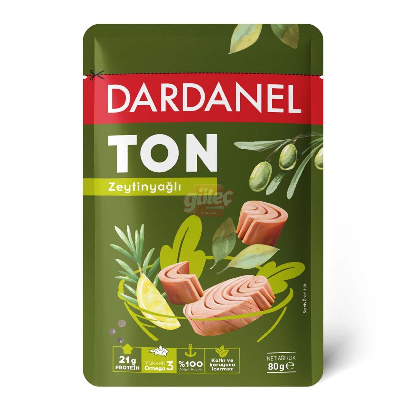 Dardanel Zeytinyağlı Ton Balığı Poşet 80 G