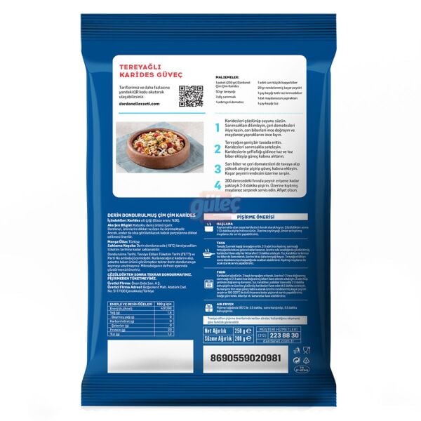Dardanel Çim Çim Karides 250 G