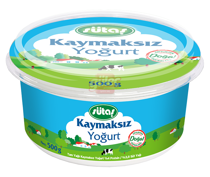 Sütaş Kaymaksız Yoğurt 500 G