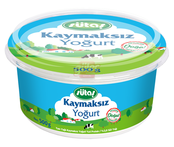 Sütaş Kaymaksız Yoğurt 500 G