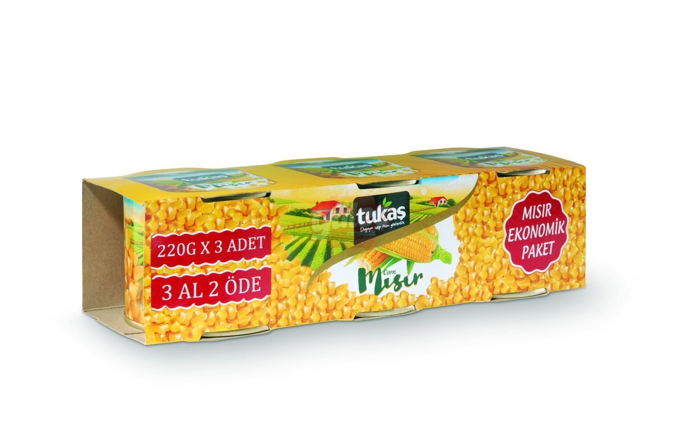 Tukaş Haşlanmış Mısır 3 x 150 G