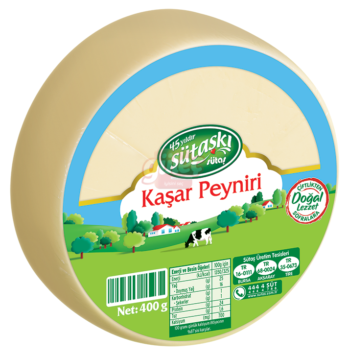 Sütaş Kaşar Peyniri 400 G