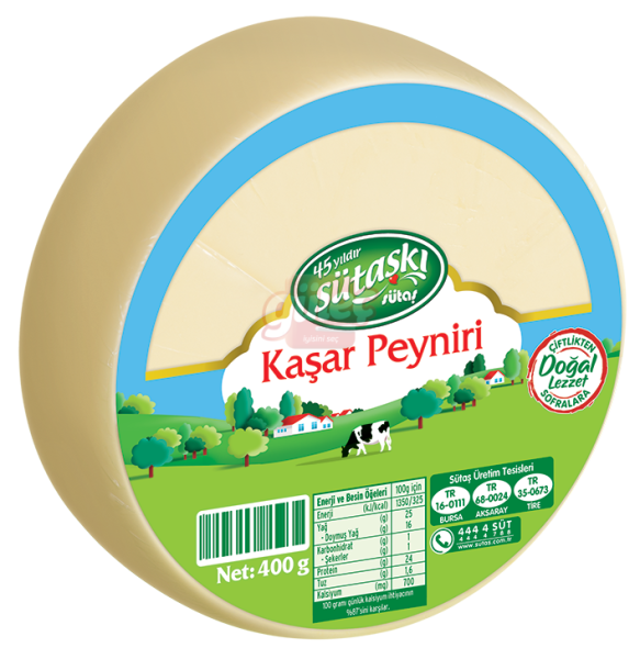 Sütaş Kaşar Peyniri 400 G