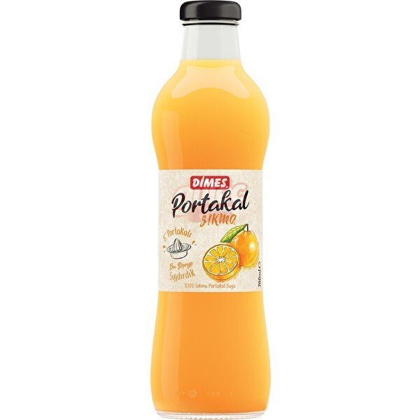 Dimes Sıkma Havuç-Portakal Suyu Cam Şişe 700 Ml