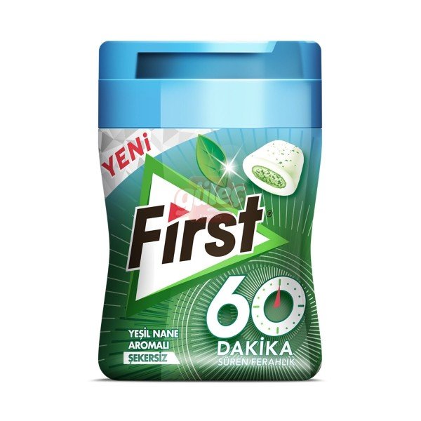 First Yeşil Nane Aromalı 60 Dk Ferahlık Sakız 64 G