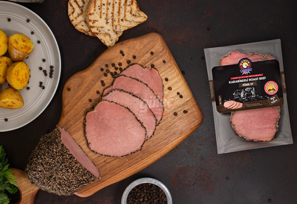 Şahin Karabiberli Füme Et (Roostbeef) 100 G