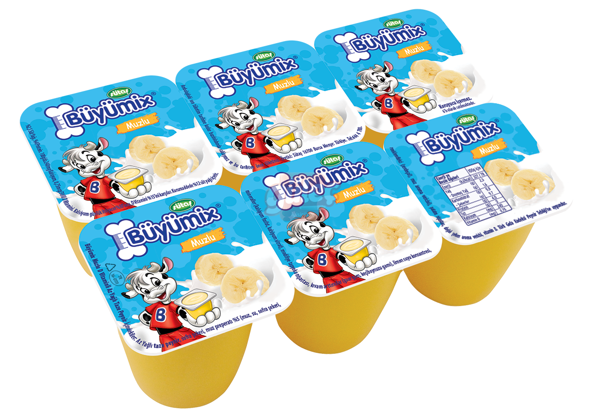 Sütaş Büyümix Muzlu 6 x 40 G