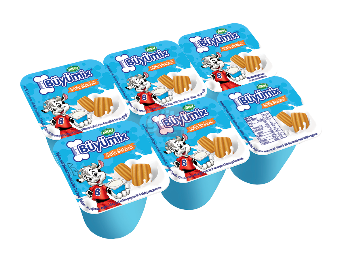 Sütaş Büyümix Sütlü Bisküvili 6 x40 G