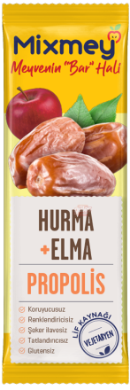 Mixmey Hurma + Elma + Propolis Meyve Bar 25 G