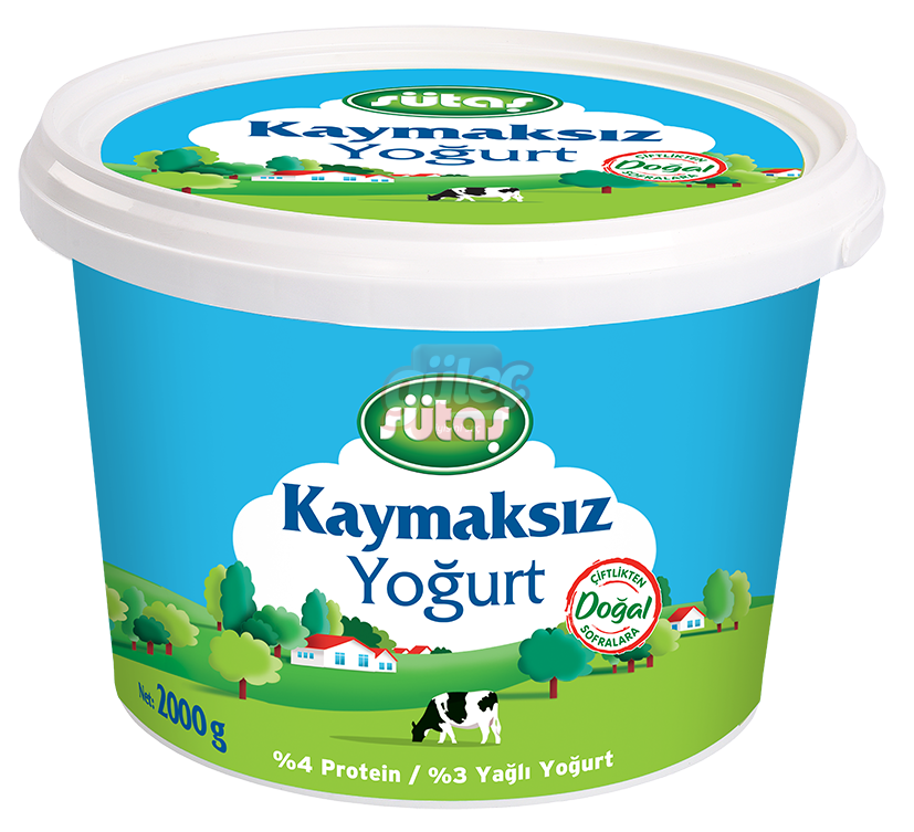 Sütaş Kaymaksız Yoğurt 2000 G