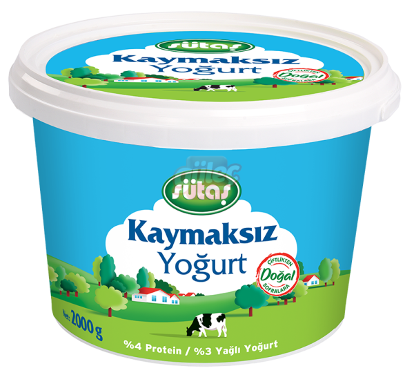 Sütaş Kaymaksız Yoğurt 2000 G
