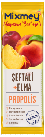 Mixmey Şeftali + Elma + Propolis Meyve Bar 25 G