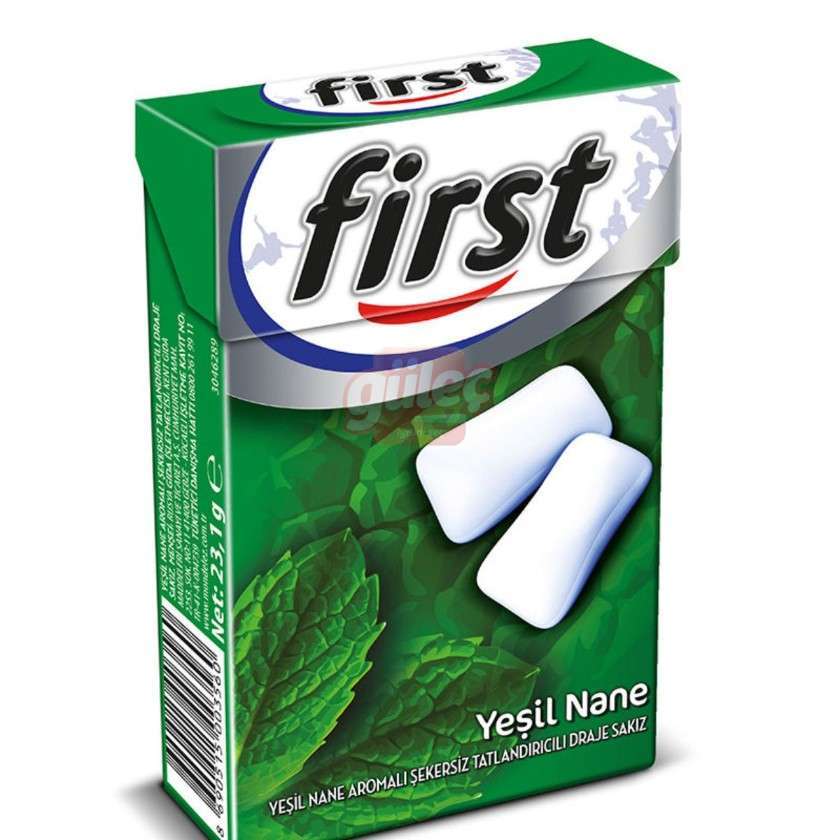 First Yeşil Nane Aromalı Draje Sakız 23,1 G