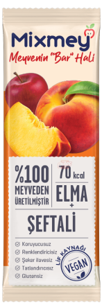 Mixmey Şeftali + Elma Meyve Barı 20 G