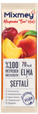 Mixmey Şeftali + Elma Meyve Barı 20 G