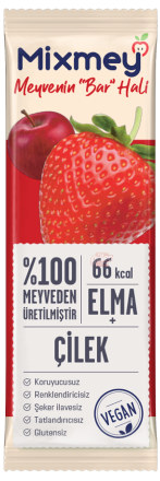 Mixmey Çilek + Elma Meyve Barı 20 G