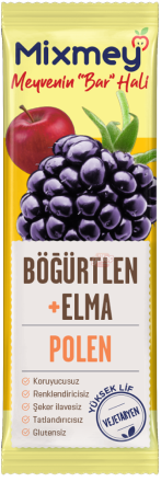 Mixmey Böğürtlen + Elma + Polen Meyve Barı 25 G