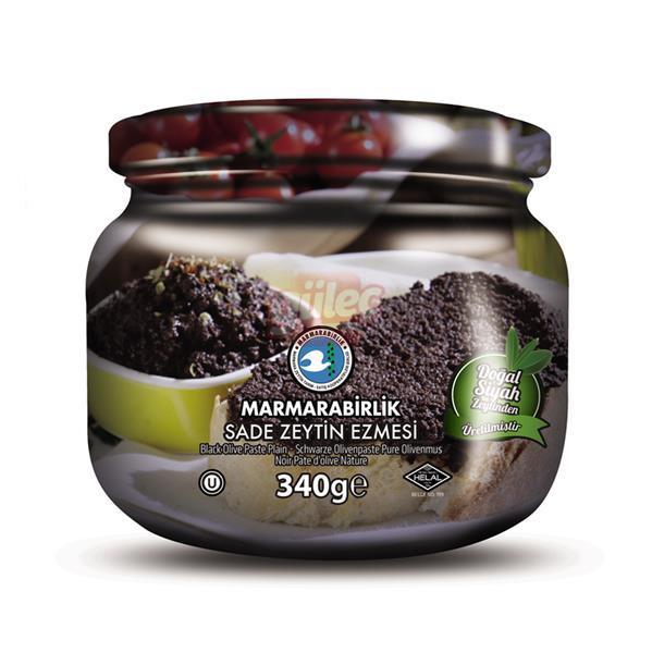 Marmara Birlik Siyah Sade Zeytin Ezmesi 340 G
