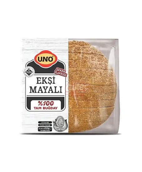 Uno %100 Tam Buğdaylı Ekşi Mayalı Ekmek 450 Gr