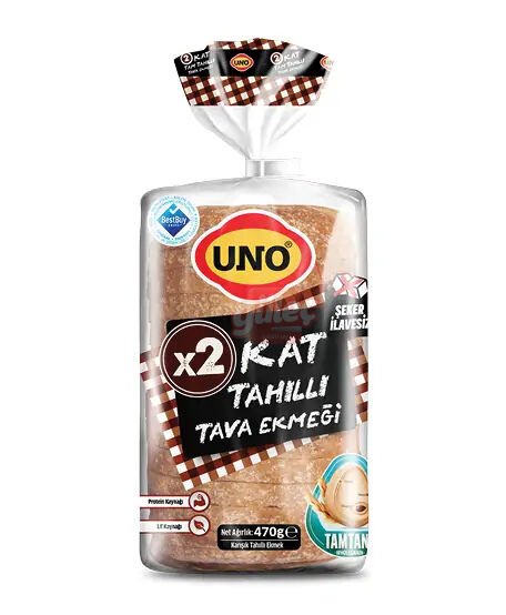 Uno 2 Kat Tahıllı Tava Ekmeği 470 Gr