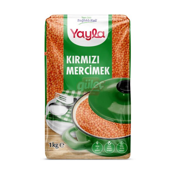 Yayla Kırmızı Yaprak Mercimek 1 Kg