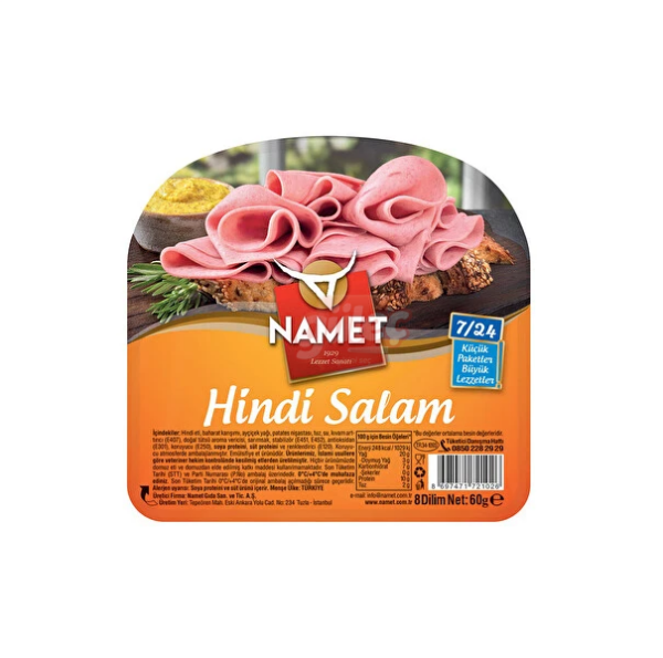 Namet 7/24 Dilimli Hindi Salam 60 G