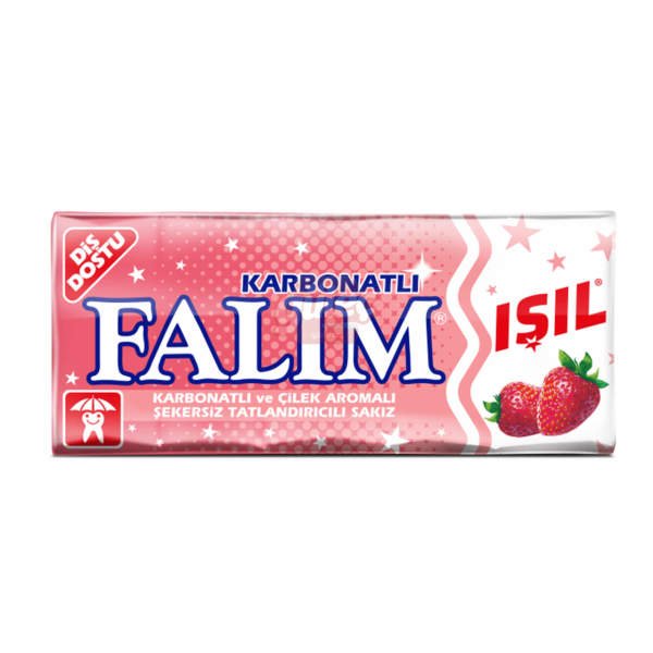 Falım Işıl Karbonatlı Çilekli 5'li Sakız 8 G