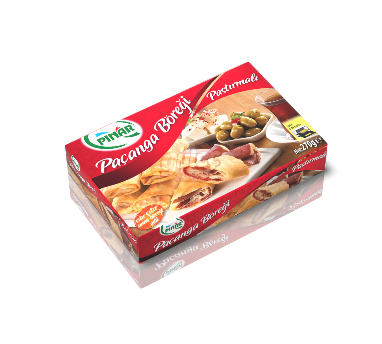 Pınar Pastırmalı Paçanga Böreği 270 G