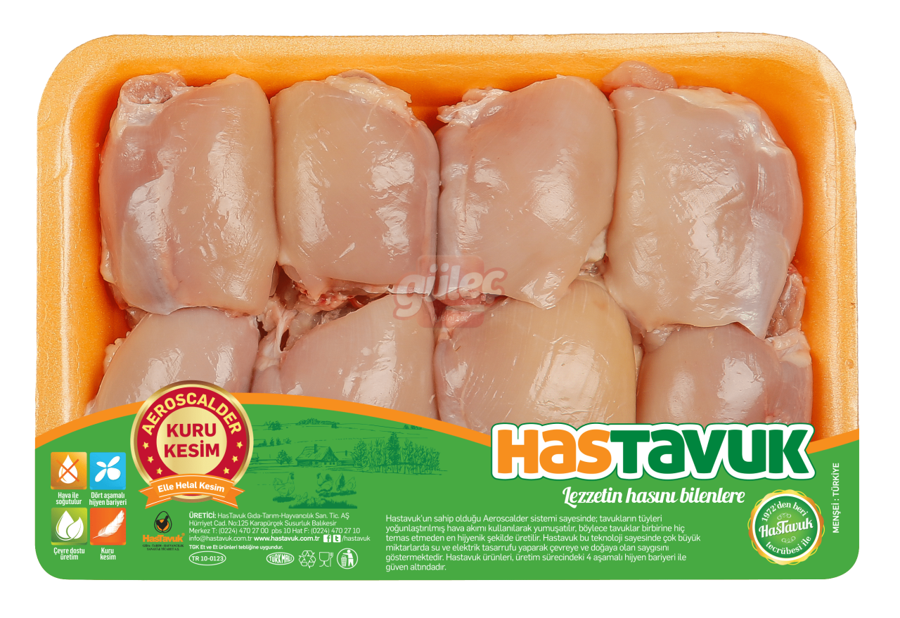HasTavuk Tabaklı But Izgara (Kemiksiz-Derisiz) Kg