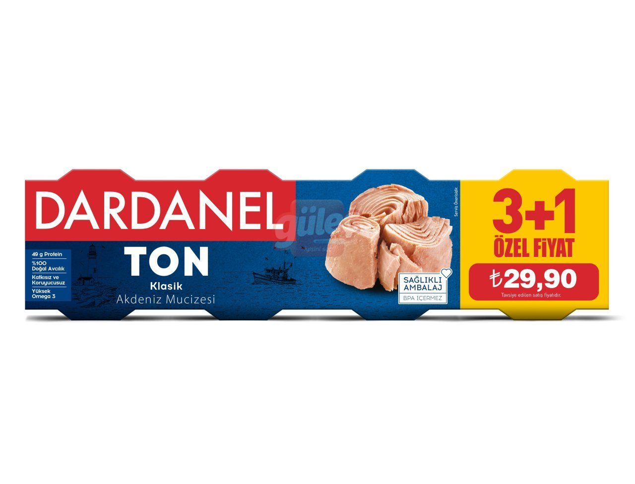Dardanel Ton Balığı Klasik 4 x 80 G