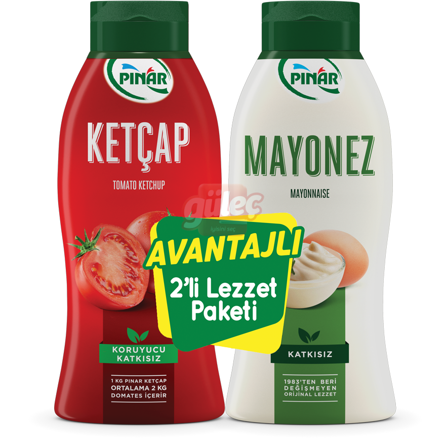 Pınar Ekonomik Paket 600 G Ketçap + 500 G Mayonez